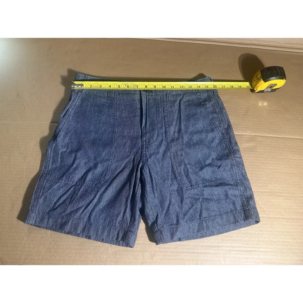 J. Crew 100% Linen Flex Blue Chino Shorts Men's Size 30  |  7 Inseam